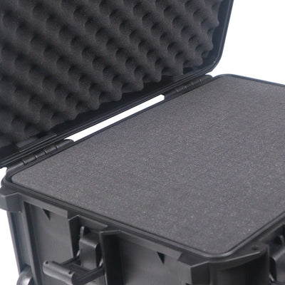 ProX UltronX MEDIUM Water Resistant ABS Molded Portable Storage Case for Audio Camera Tactical includes cut pluck foam - 14x19x7.5