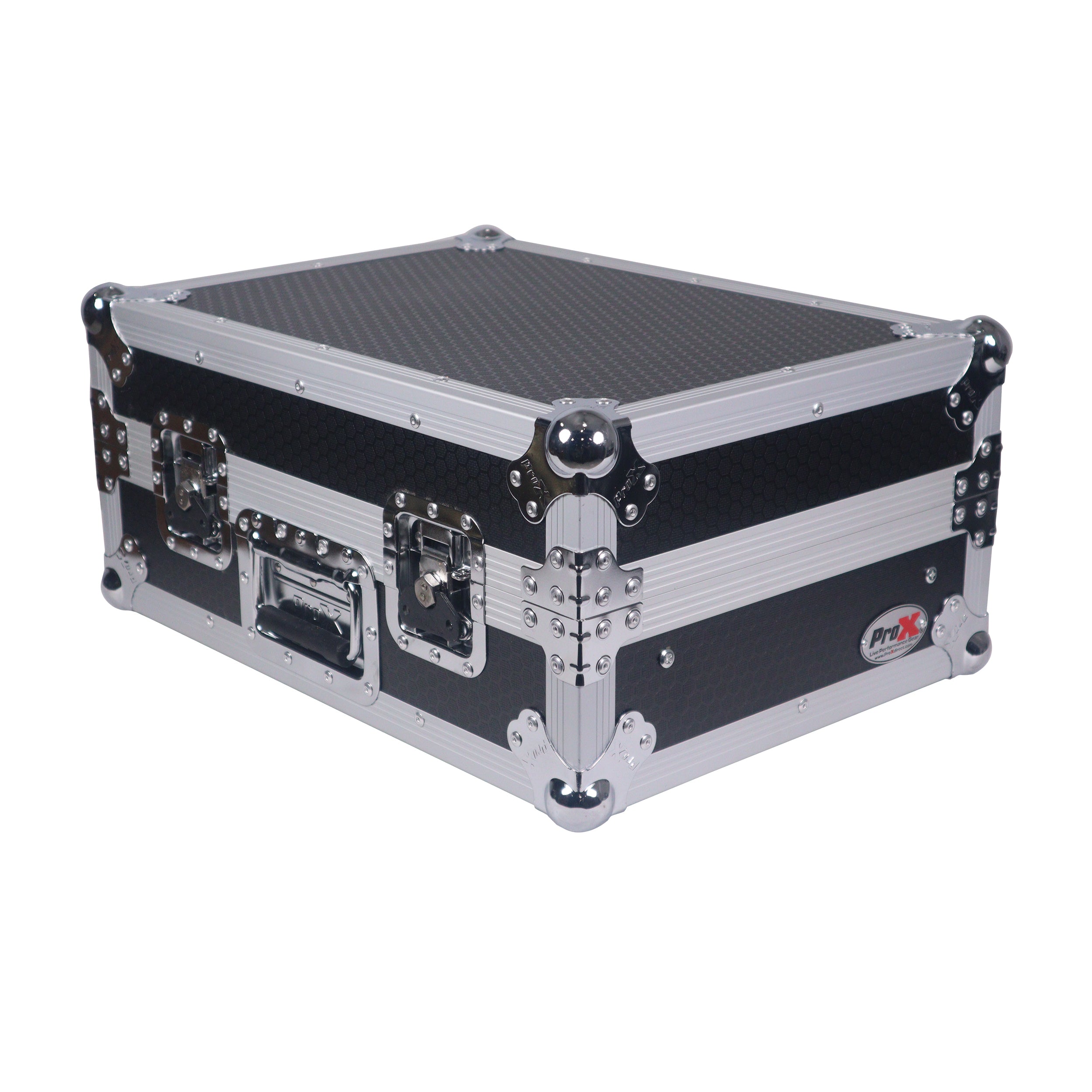 ProX 8U Top Mount Slanted Flight Case for 19 inch Mixers