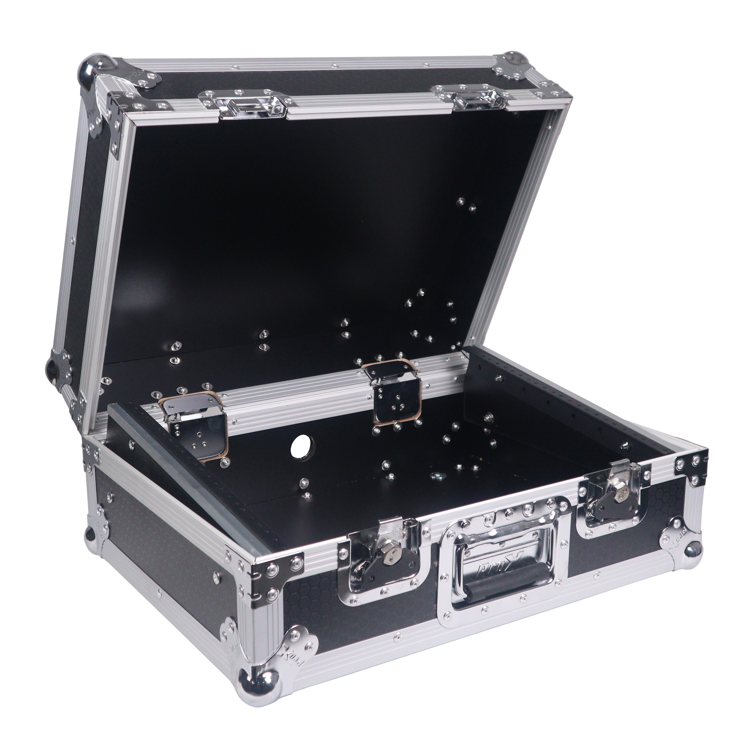 ProX 8U Top Mount Slanted Flight Case for 19 inch Mixers