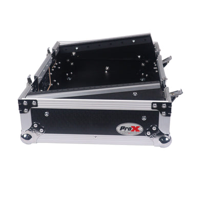 ProX 8U Top Mount Slanted Flight Case for 19 inch Mixers
