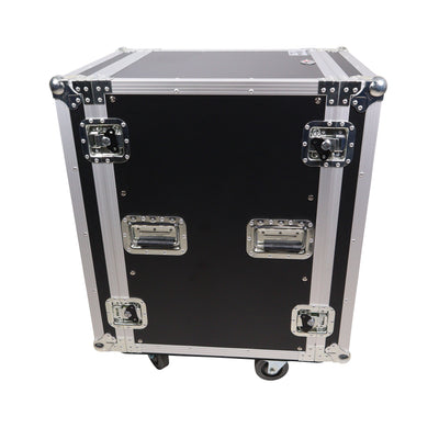 ProX 16U Vertical Amp Rack Mount Flight Case with Caster Wheels