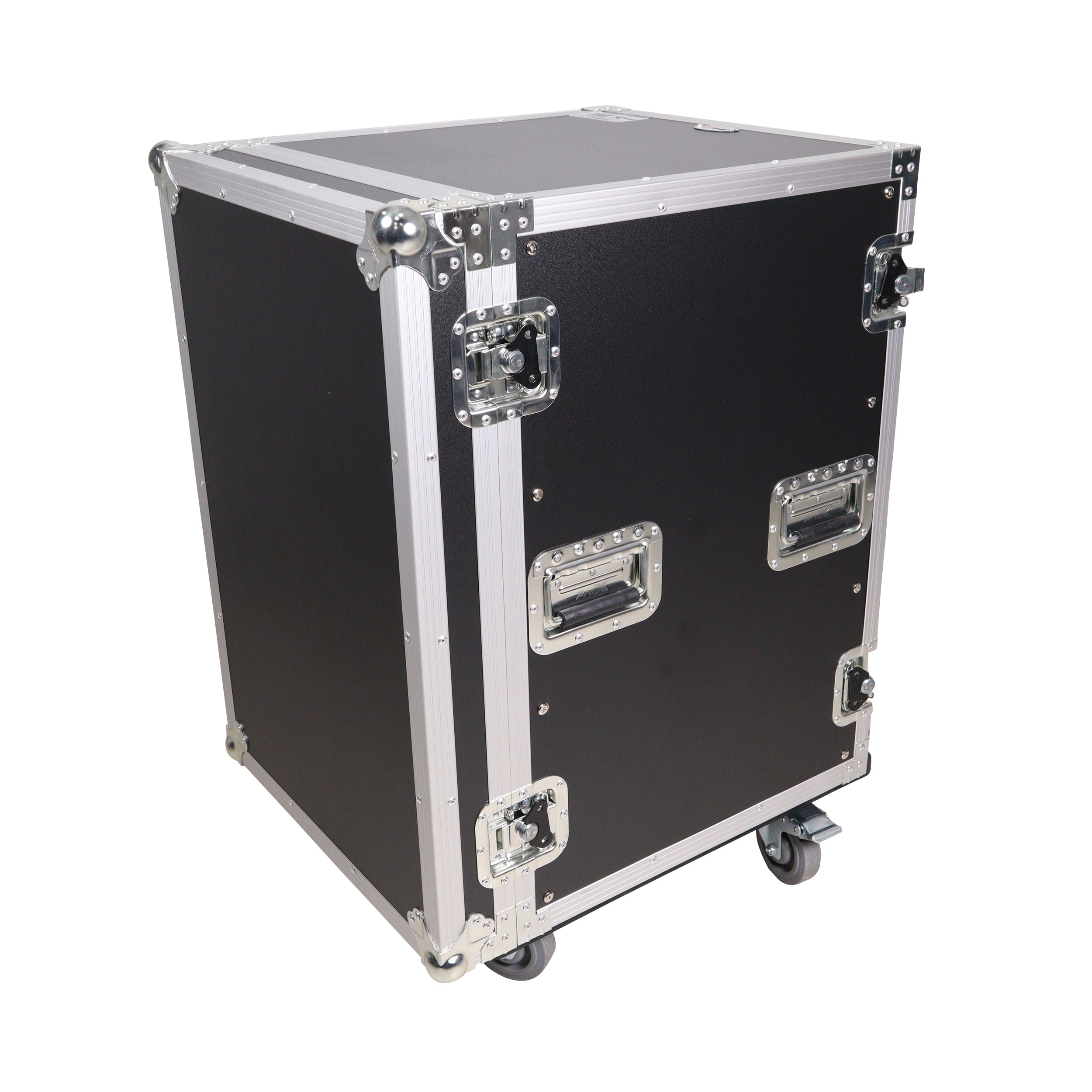 ProX 16U Vertical Amp Rack Mount Flight Case with Caster Wheels