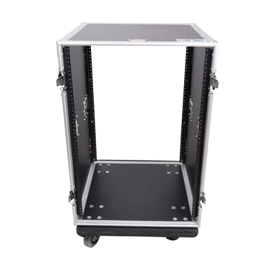 ProX 16U Vertical Amp Rack Mount Flight Case with Caster Wheels