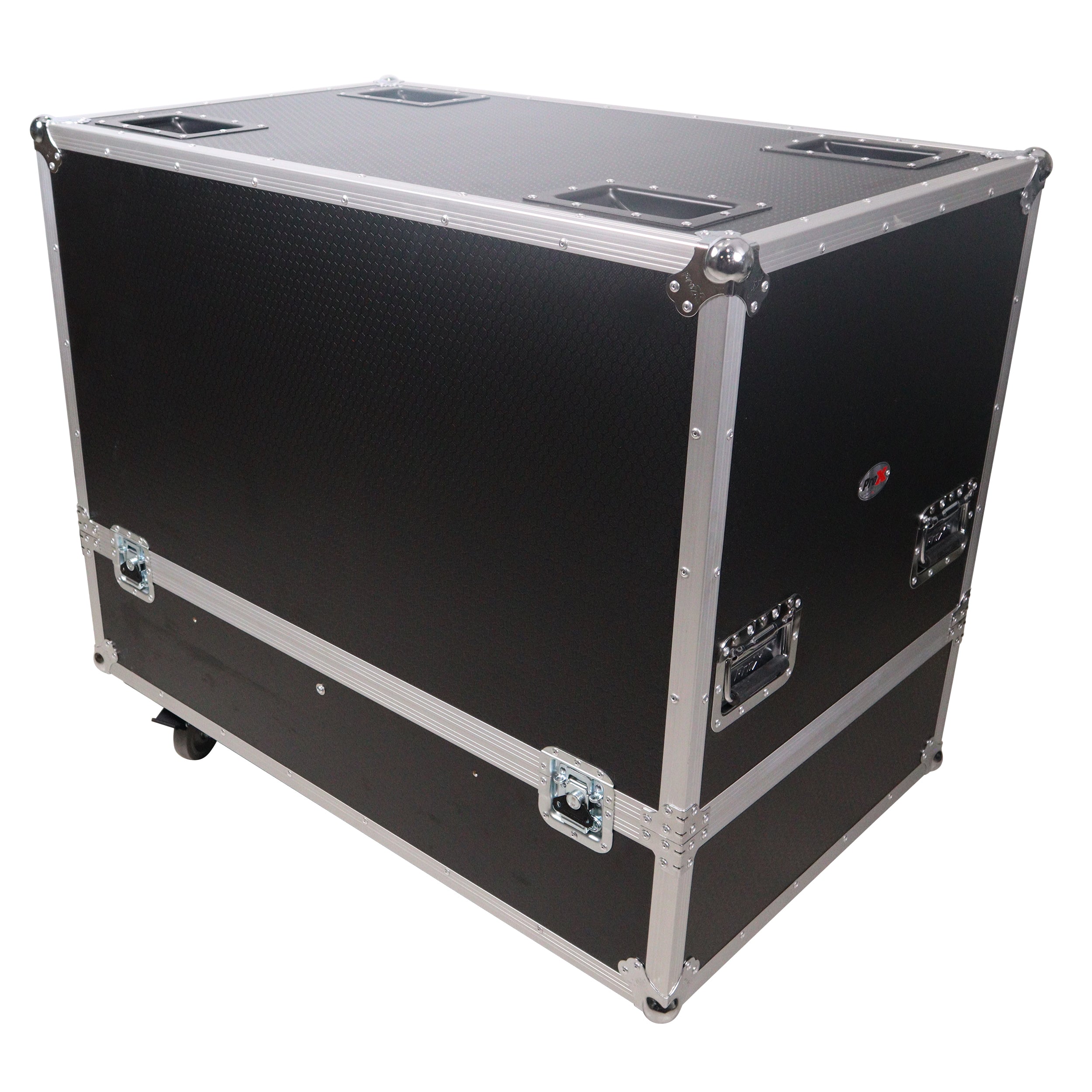 ProX Universal Dual Speaker Flight Case Fits 2x JBL VRX918SP and more 30x20x24 in.