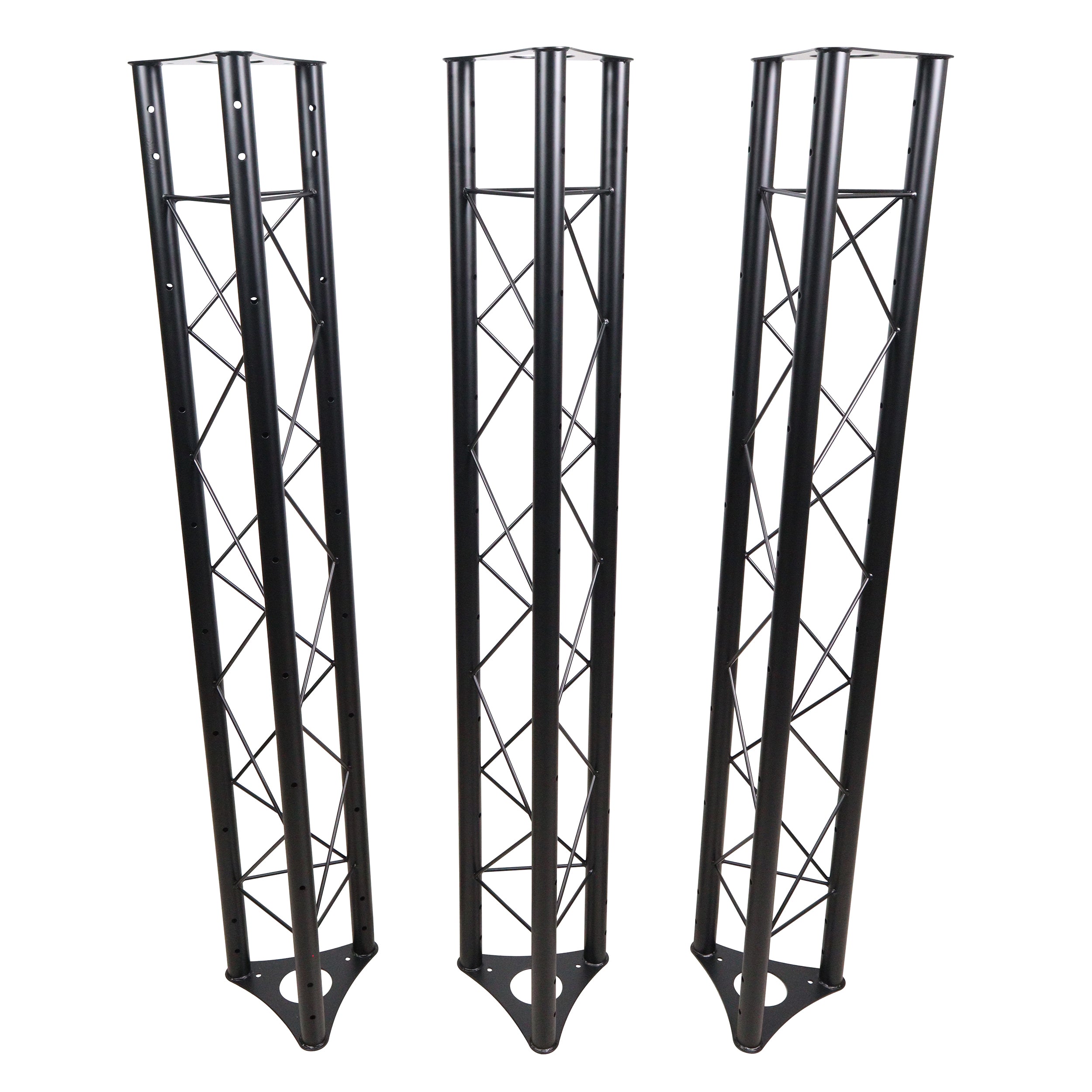 ProX 10-Feet Height Adjustable Portable Crank Lighting Stand System with included 2x T-Bars Triangle Truss for 5ft 10ft 15ft Width