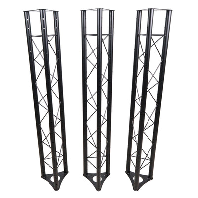 ProX 10-Feet Height Adjustable Portable Crank Lighting Stand System with included 2x T-Bars Triangle Truss for 5ft 10ft 15ft Width
