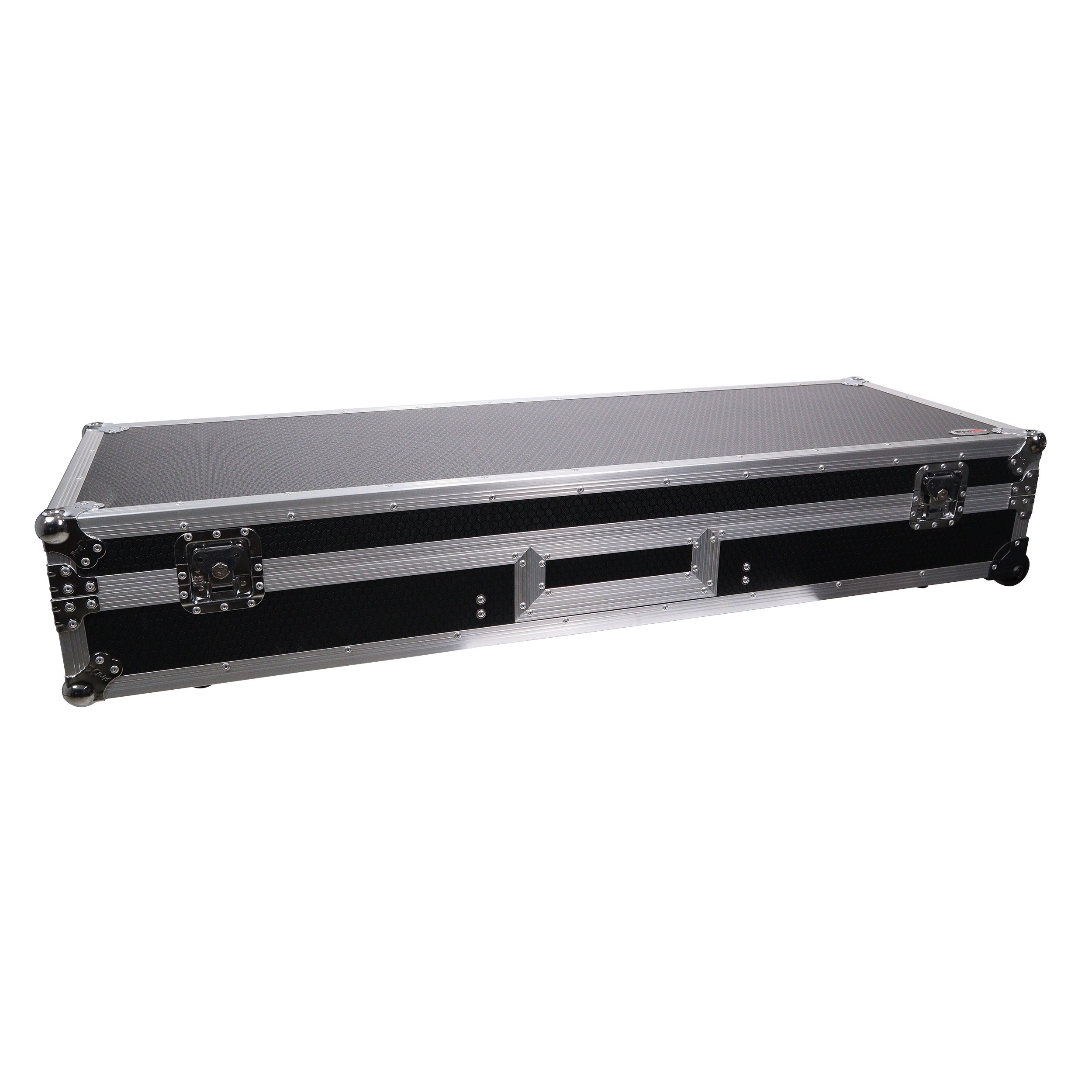 ProX DJ Coffin Flight Case for (2) 1200 Style Turntables 10-inch 12-inch Mixers with Sliding Laptop Shelf and