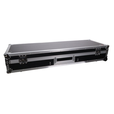 ProX DJ Coffin Flight Case for (2) 1200 Style Turntables 10-inch 12-inch Mixers with Sliding Laptop Shelf and