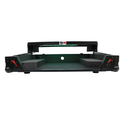 ProX ATA Flight Case For Pioneer DDJ-SR2 DJ Controller with Laptop Shelf and LED - Black Red