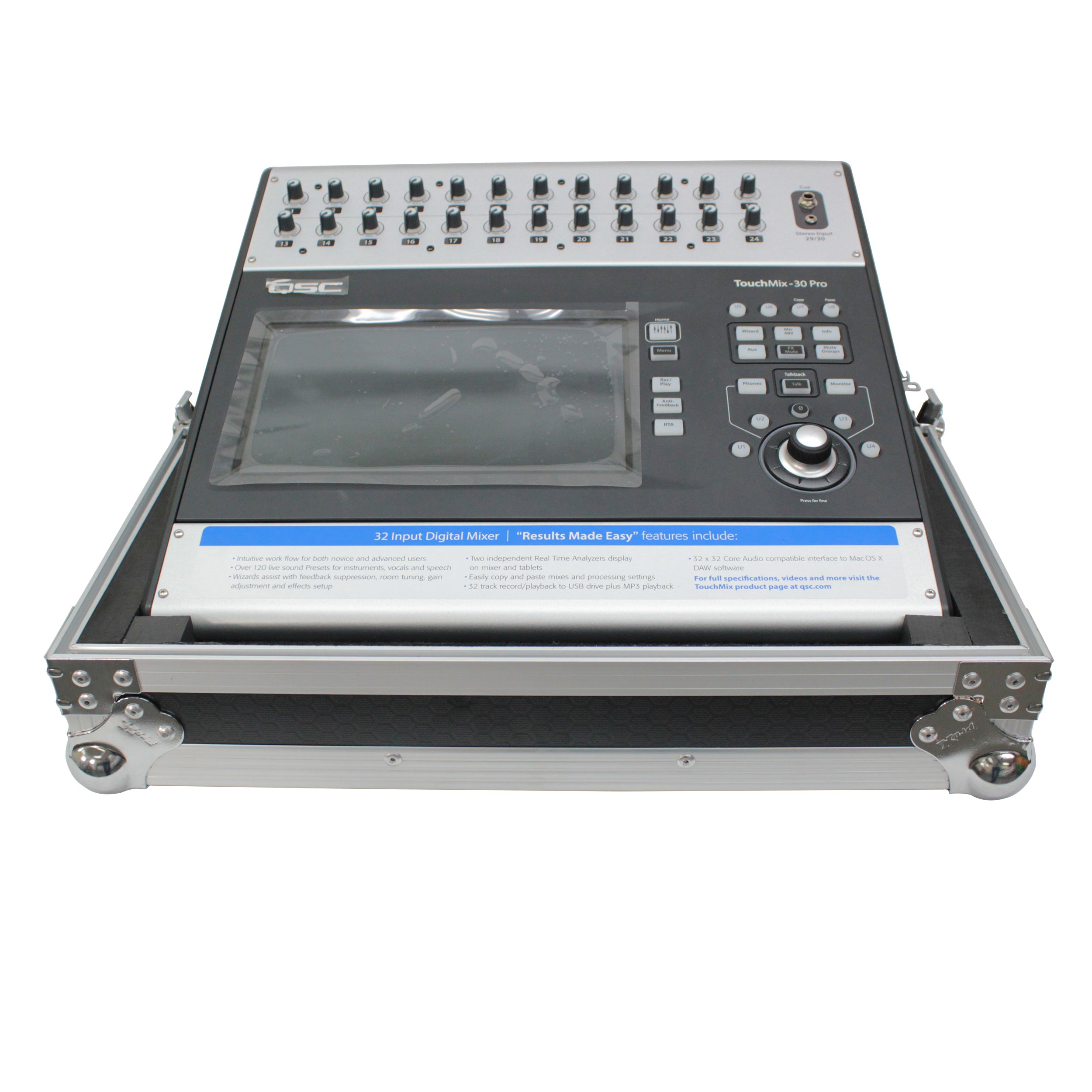 ProX ATA Digital Audio Mixer Flight Case for QSC TOUCHMIX 30 Console