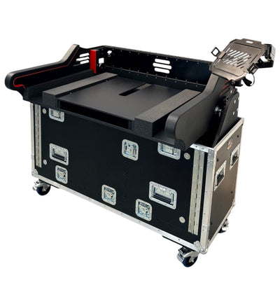 ProX MIDAS Heritage D HD96-24 Flip-Ready Hydraulic Console Easy Retracting Lifting 1U Case by ZCASE