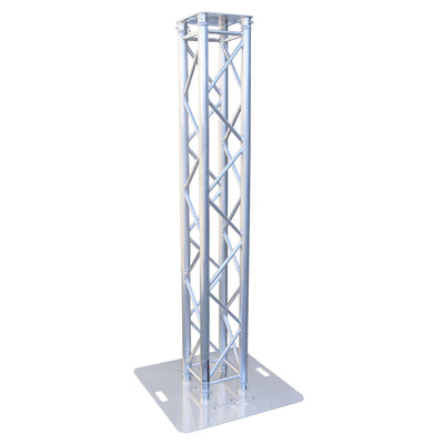 ProX K-Truss 6.56 Lightweight Square Truss Totem Full Package Includes White Scrim, Top Plate and Base Plate