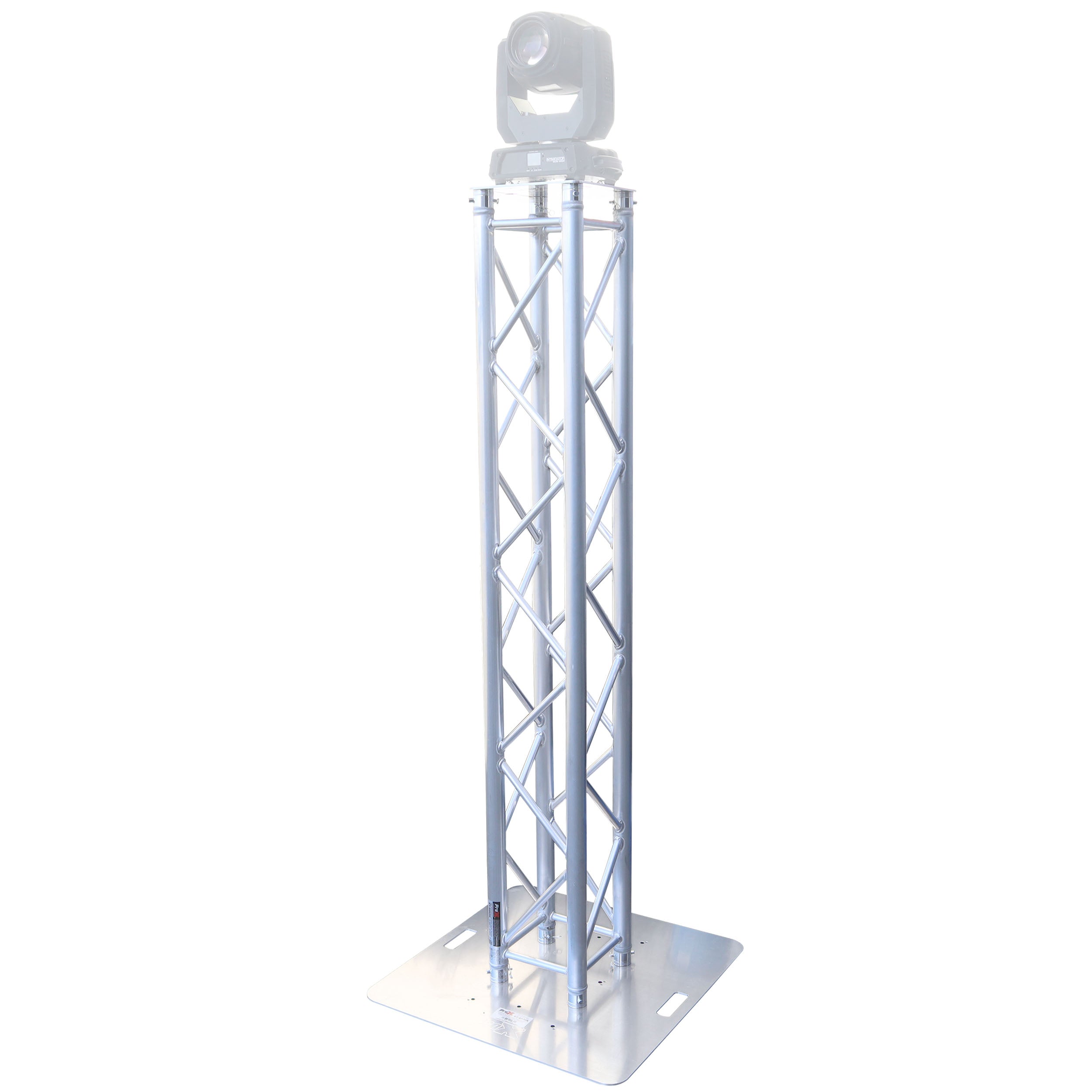 ProX K-Truss 6.56 Lightweight Square Truss Totem Full Package Includes White Scrim, Top Plate and Base Plate