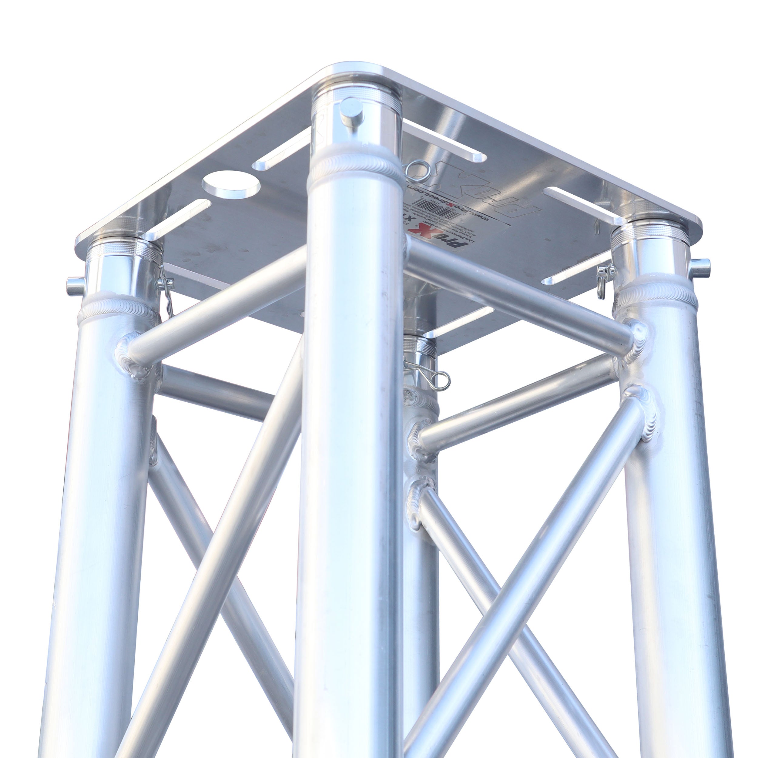 ProX K-Truss 6.56 Lightweight Square Truss Totem Full Package Includes White Scrim, Top Plate and Base Plate