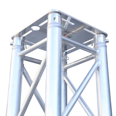 ProX K-Truss 6.56 Lightweight Square Truss Totem Full Package Includes White Scrim, Top Plate and Base Plate