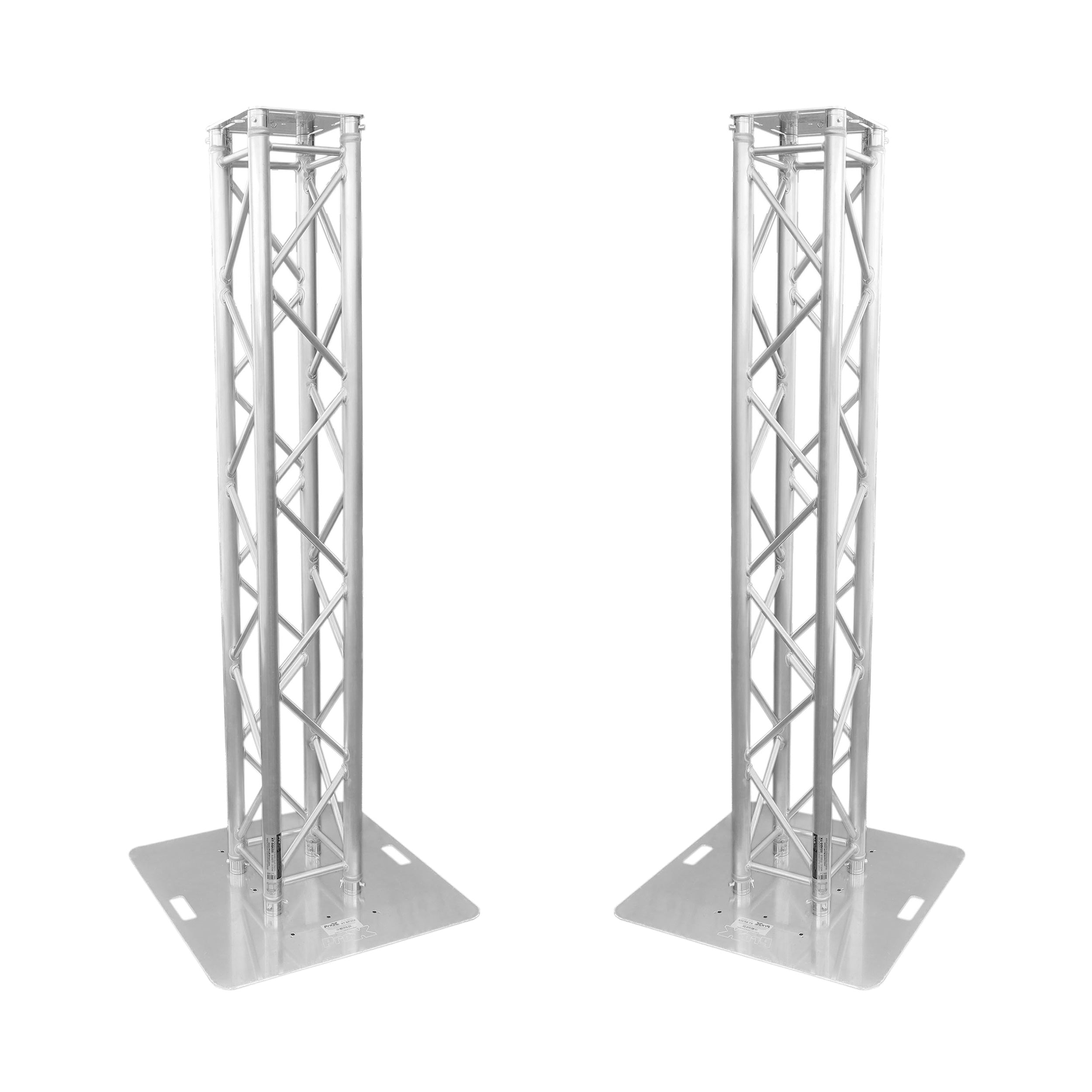 ProX K-Truss 6.56 Lightweight Square Truss Totem Full Package Includes White Scrim, Top Plate and Base Plate