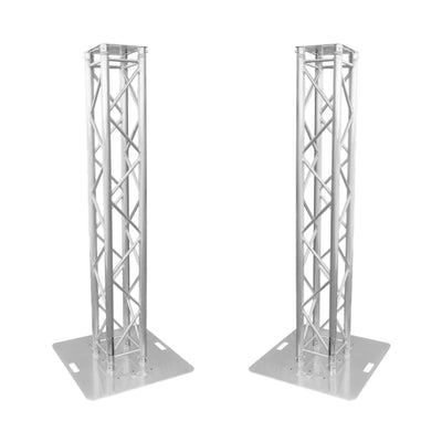 ProX K-Truss 6.56 Lightweight Square Truss Totem Full Package Includes White Scrim, Top Plate and Base Plate