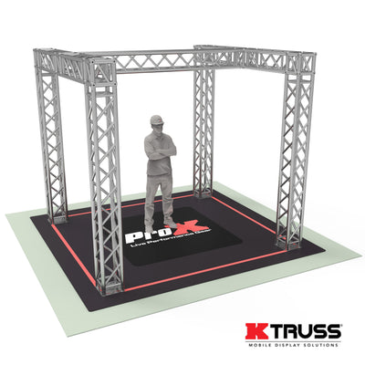 ProX Tradeshow Booth 9.42 W X 9.42 L X 9.20 FT H with H Shape Design in center - K SERIES Light Duty