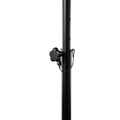 ProX POLARIS Portable Speaker and Lighting Pair Stand Kit with Base Plate, Adjustable Pole, and Carry Bags - Black Finish