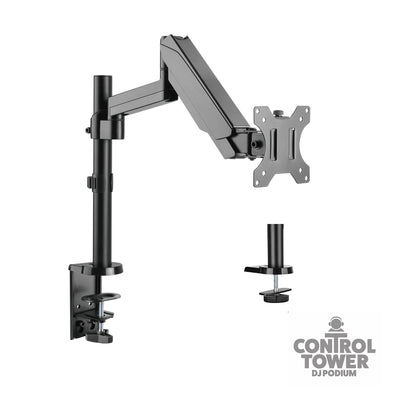 ProX Laptop Tray and Bracket with Gas Spring Double Arm Fits 17" - 32" Monitors
