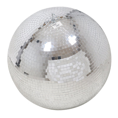 ProX 30" Mirror Disco Ball with 3/4" Glass Tiles | Bright Silver Reflective DJ Sphere with Hanging Ring