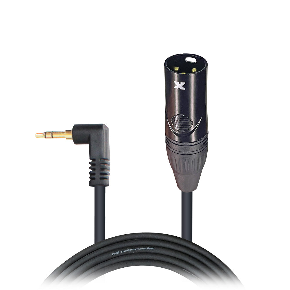 ProX 5 Ft. Unbalanced 1/8" (3.5mm) TRS Mini to XLR-M Premium Audio Cable