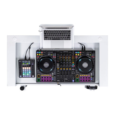 Headliner HL30001 - Malibu Portable DJ Booth (White)