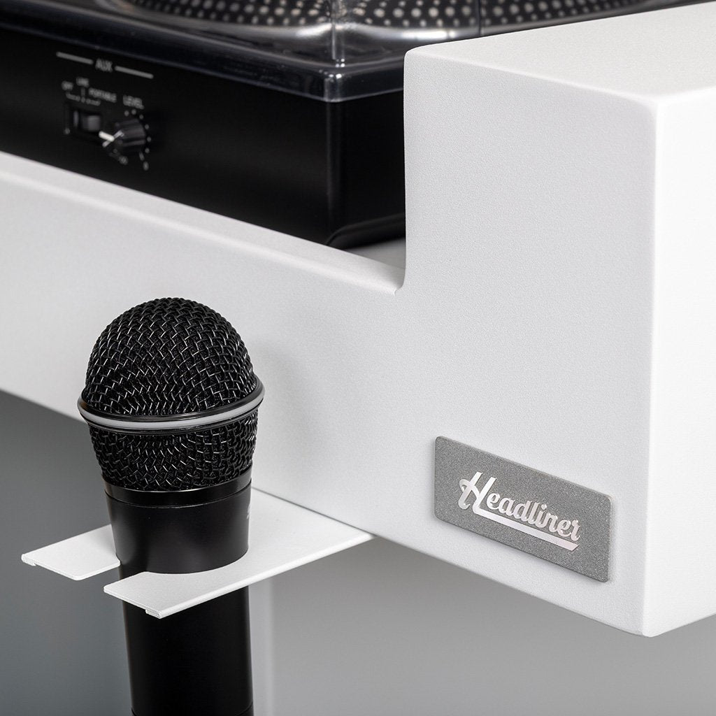 Headliner HL30001 - Malibu Portable DJ Booth (White)