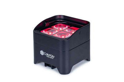 Colorkey MobilePar Mini HEX 4 MKII - Battery-Powered Wireless LED Uplight