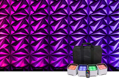 Colorkey MobilePar Mini HEX 4 MKII - 4-Pack with Carrying Case