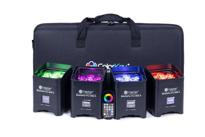 Colorkey MobilePar Pro HEX 6 - 4-Pack with Carrying Case