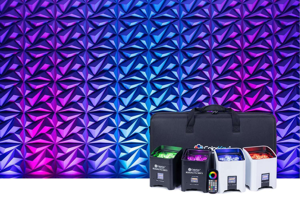 Colorkey MobilePar Pro HEX 6 - 4-Pack with Carrying Case