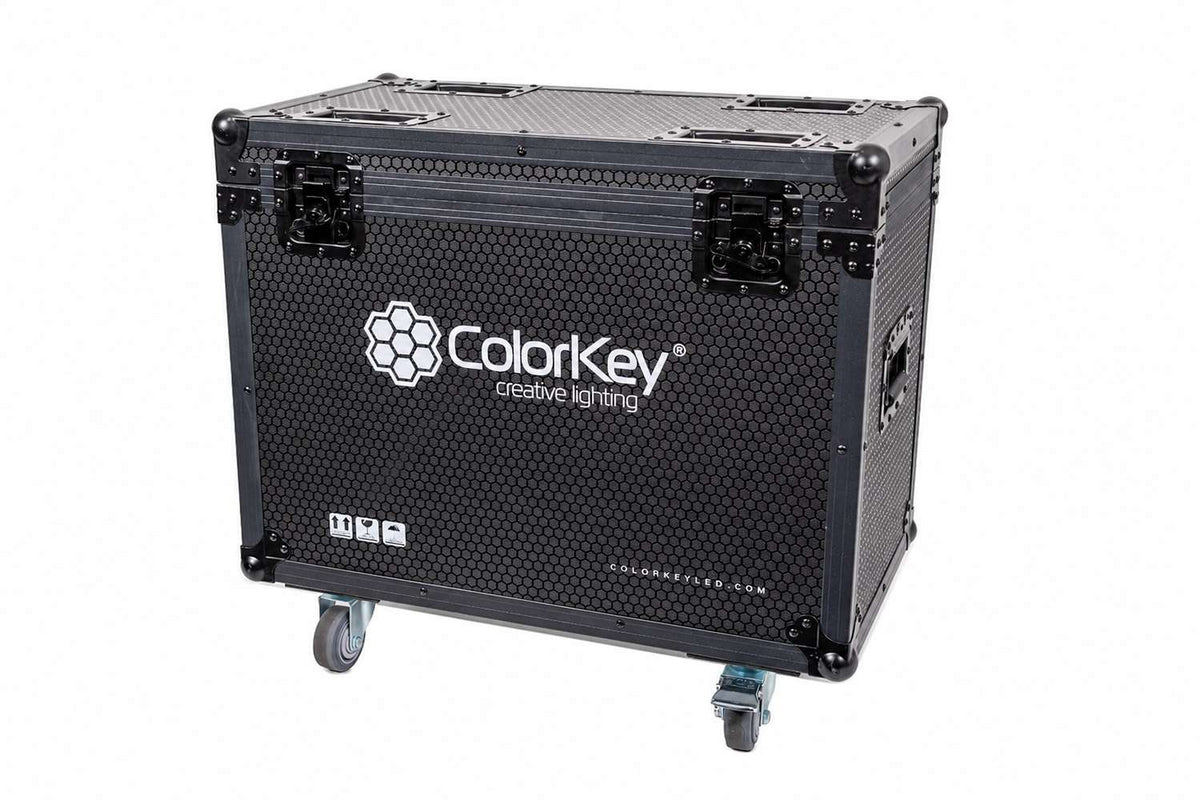 Colorkey Flight Case for Creator Nova Prime - 2-Fixture Road Case with Casters