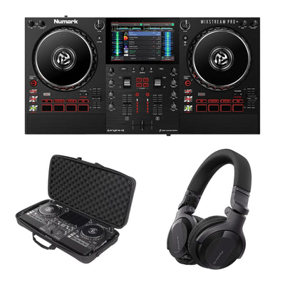 Numark Mixstream Pro+ + Odyssey BMMIXSTREAM Soft Case + Pioneer DJ HDJ-CUE1 Headphones Bundle