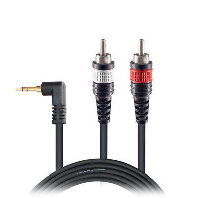 ProX 6 Ft.1/8" 3.5mm Mini TRS to Dual RCA Male Audio Cable
