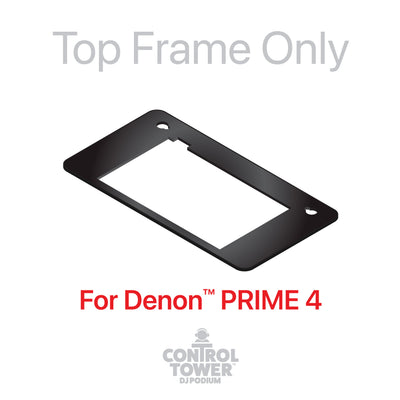 ProX Replacement for Denon PRIME 4 Top Face Plate for Control Tower DJ Podium Black Finish
