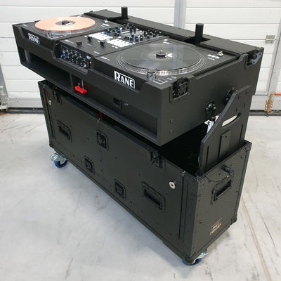 ProX Flip-Ready Easy Retracting Hydraulic Lift Case for RANE Twelve Seventy and Seventy Two MKII Series , with Two Laptop Arms
