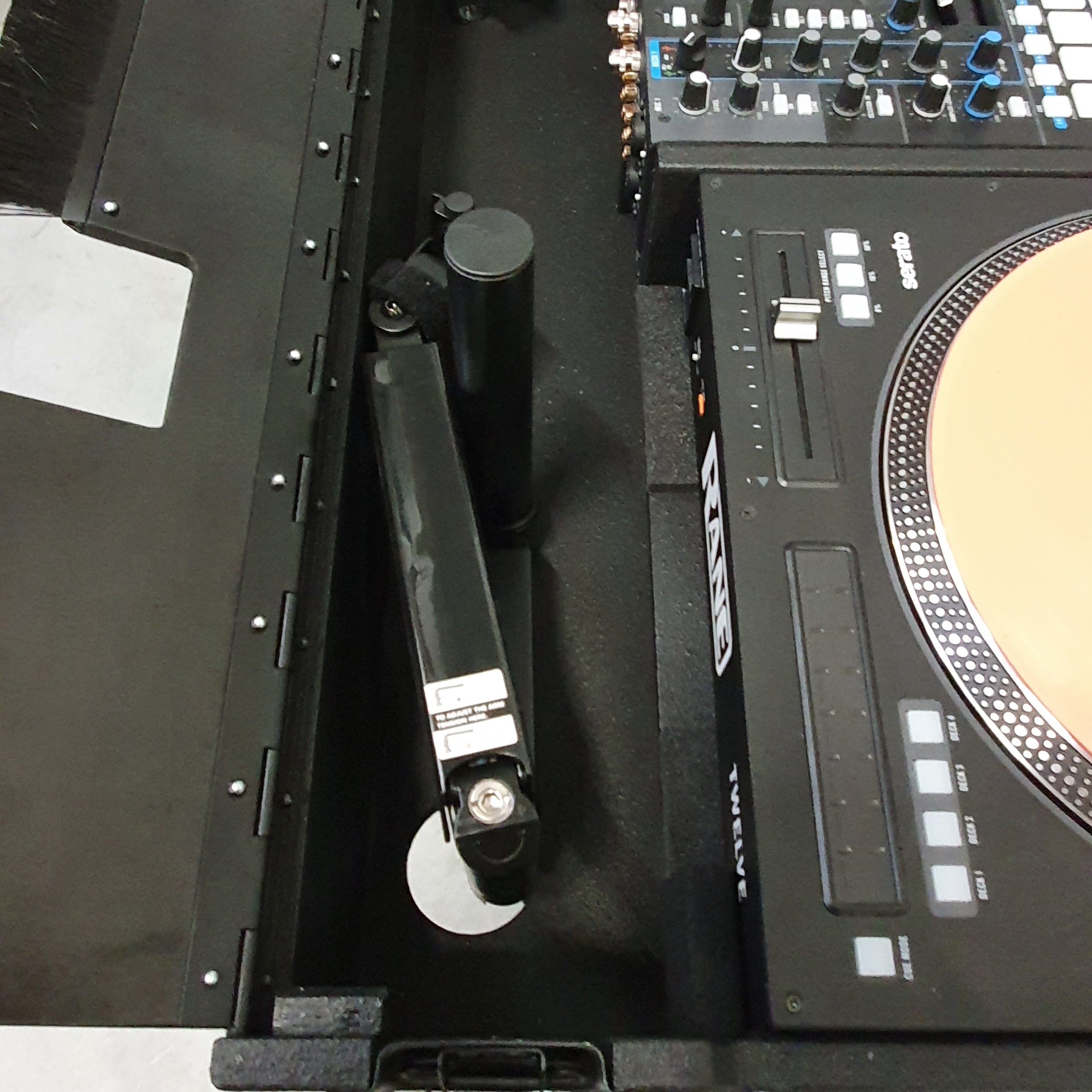 ProX Flip-Ready Easy Retracting Hydraulic Lift Case for RANE Twelve Seventy and Seventy Two MKII Series , with Two Laptop Arms