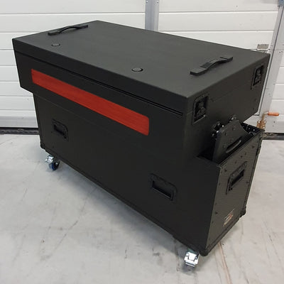 ProX Flip-Ready Easy Retracting Hydraulic Lift Case for RANE Twelve Seventy and Seventy Two MKII Series , with Two Laptop Arms