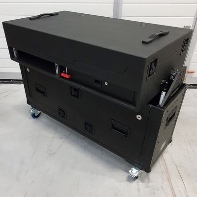 ProX Flip-Ready Easy Retracting Hydraulic Lift Case for RANE Twelve Seventy and Seventy Two MKII Series , with Two Laptop Arms