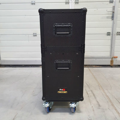 ProX Flip-Ready Easy Retracting Hydraulic Lift Case for RANE Twelve Seventy and Seventy Two MKII Series , with Two Laptop Arms