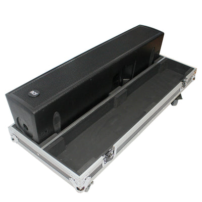 ProX Flight Case for Two RCF NX L24-A MK2 Column Array Speakers W/4 Inch Casters
