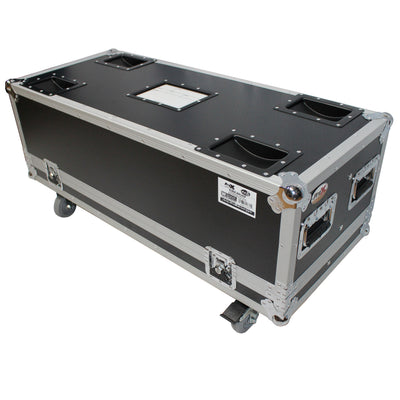 ProX Flight Case for Two RCF NX L24-A MK2 Column Array Speakers W/4 Inch Casters