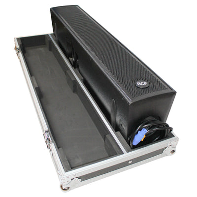 ProX Flight Case for Two RCF NX L24-A MK2 Column Array Speakers W/4 Inch Casters