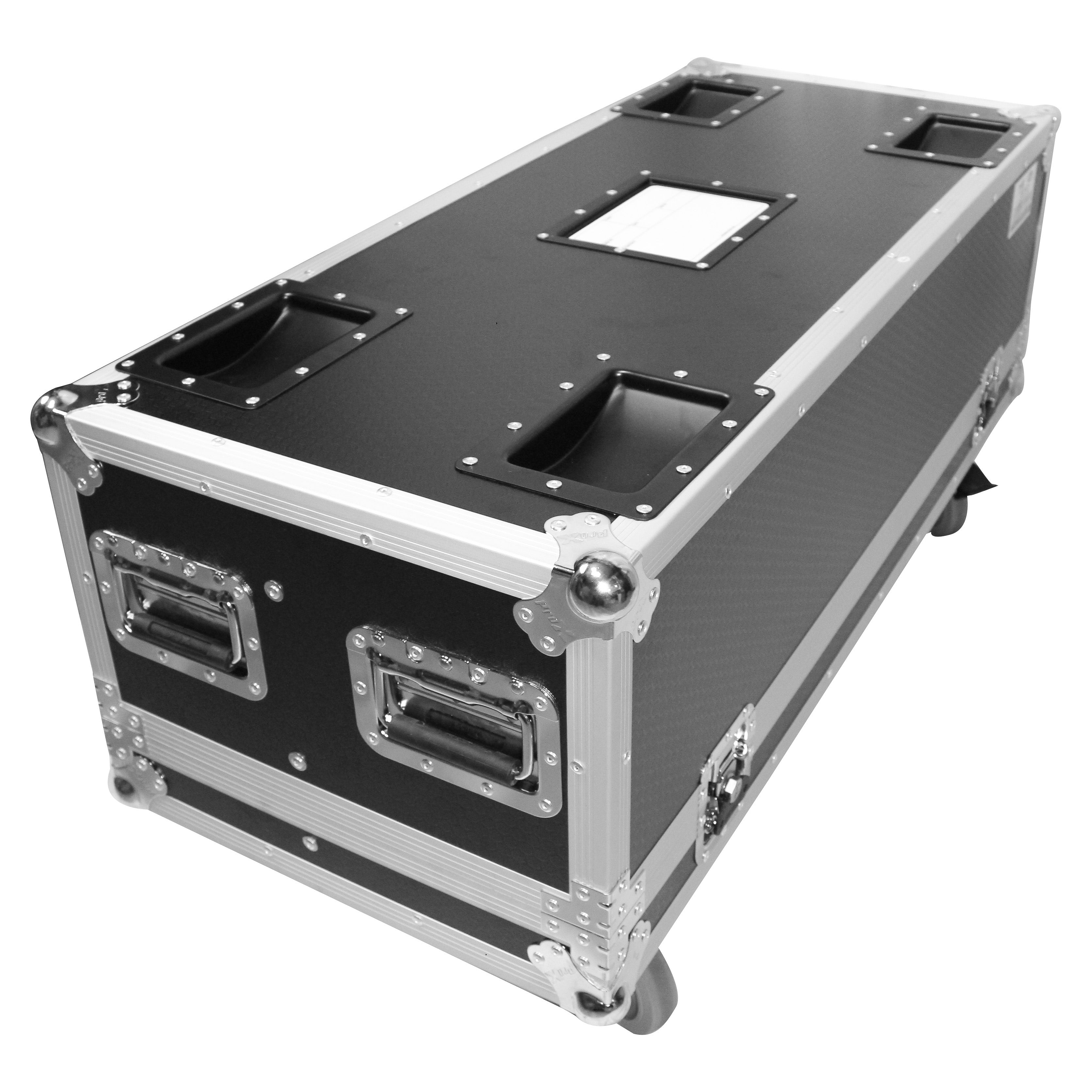 ProX Flight Case for Two RCF NX L24-A MK2 Column Array Speakers W/4 Inch Casters