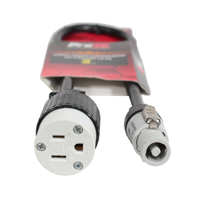 ProX 2 Ft. 12AWG Gray to 120 VAC NEMA15R Female Edison Power for Power Connection compatible devices
