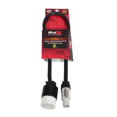 ProX 2 Ft. 12AWG Gray to 120 VAC NEMA15R Female Edison Power for Power Connection compatible devices