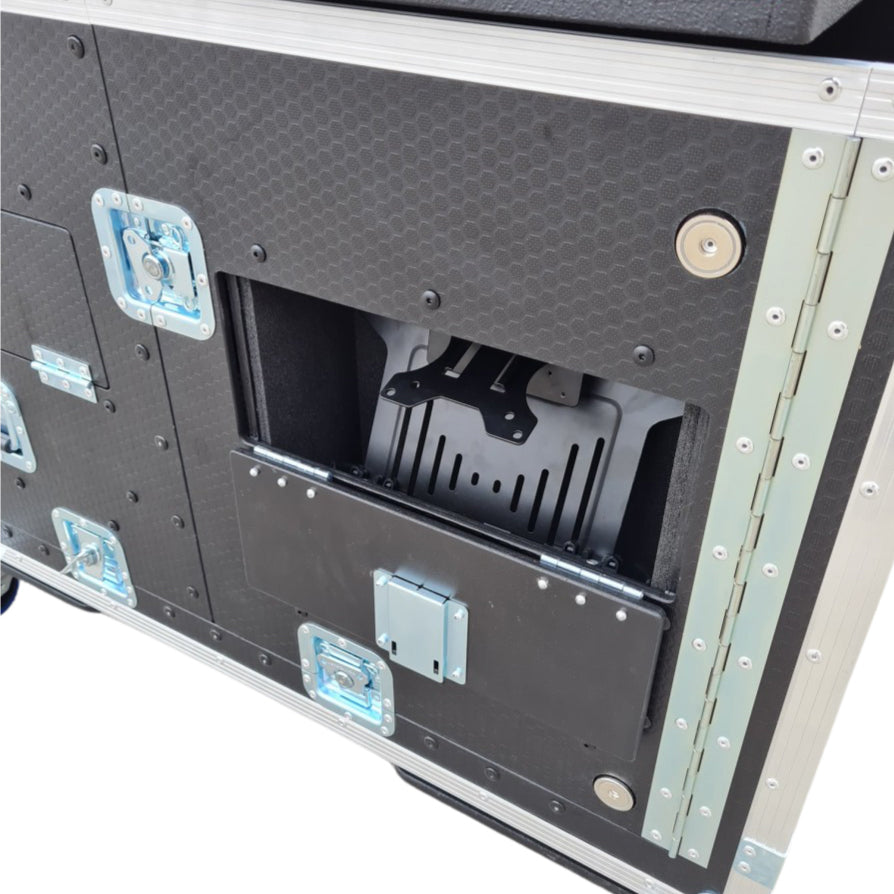 ProX Flip-Ready™ Hydraulic Console Case for ChamSys MagicQ MQ500M w/ 2U Rack Space