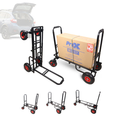 ProX ProX X-ROLLNRUN Folding Mani-Cart Rolling Utility Dolly Height Adjustable Rolling Hand Truck