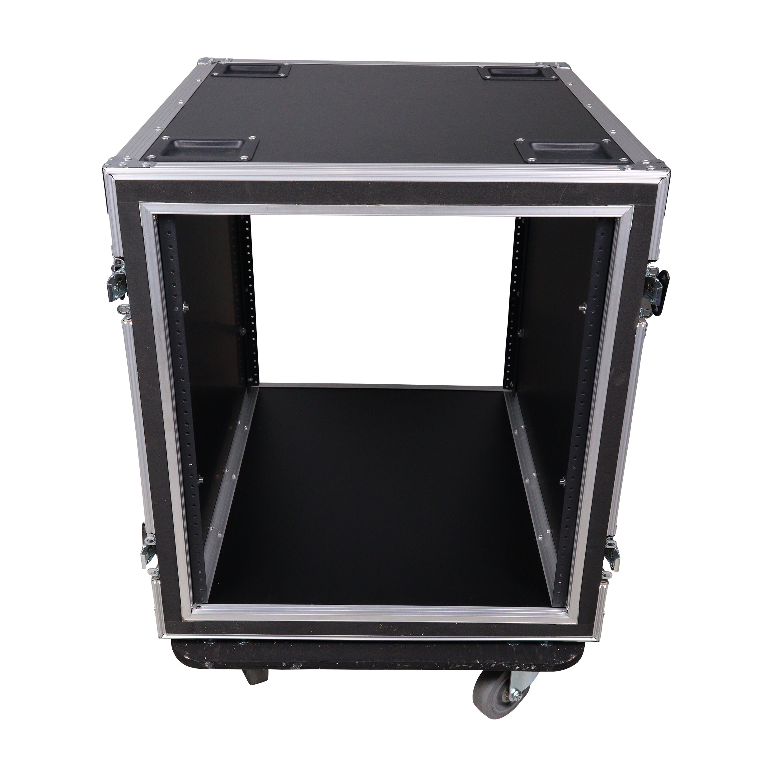 ProX 12U Space Shockproof Amp Rack ATA Flight Case 24 in. Depth with Caster Wheels